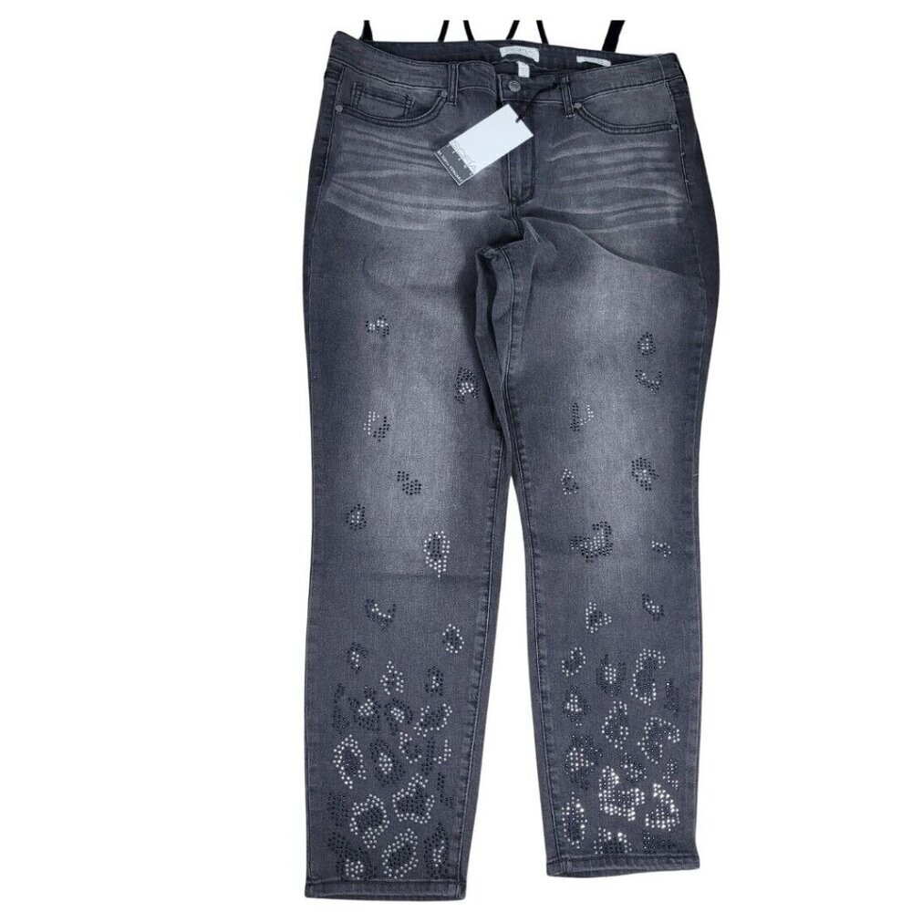 Sofia Vergara Womens Jeans Size 14 Skinny Ankle Stretch black NWT (32)